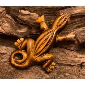 Whitney Kelly Tigers Eye Lizard Pendant